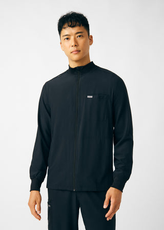 Black Forward 3-Pocket Jacket Scrubs