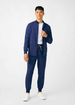 Navy Forward 3-Pocket Jacket Scrubs