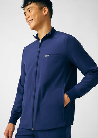 Navy Forward 3-Pocket Jacket Scrubs