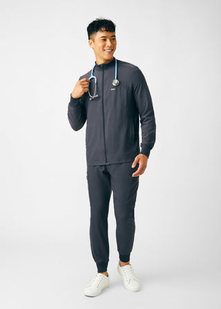 Pewter Forward 3-Pocket Jacket Scrubs