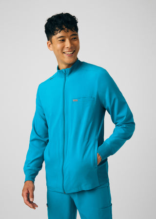 Teal Forward 3-Pocket Jacket Scrubs