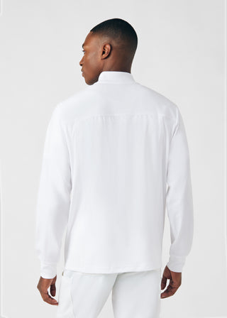 White Forward 3-Pocket Jacket Scrubs