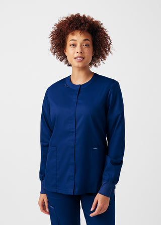 True Navy ProFlex 3-Pocket Jacket Scrubs