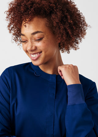 True Navy ProFlex 3-Pocket Jacket Scrubs