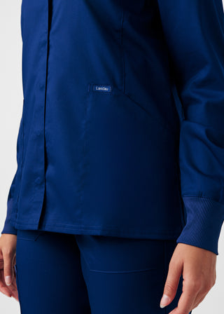 True Navy ProFlex 3-Pocket Jacket Scrubs