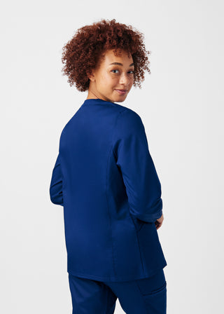 True Navy ProFlex 3-Pocket Jacket Scrubs
