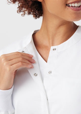 White ProFlex 3-Pocket Jacket Scrubs