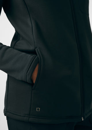 Black Forward 5-Pocket Jacket Scrubs