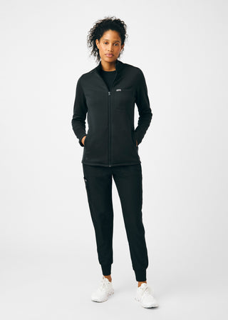 Black Forward 5-Pocket Jacket Scrubs