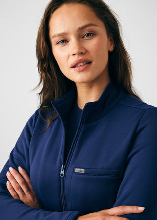 Navy Forward 5-Pocket Jacket Scrubs