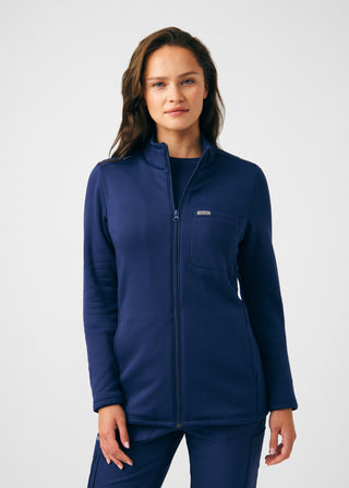 Navy Forward 5-Pocket Jacket Scrubs
