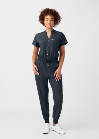 Pewter Forward 8-Pocket Cargo Jumpsuit Scrubs
