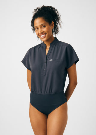 Pewter Forward 1-Pocket Bodysuit Scrubs