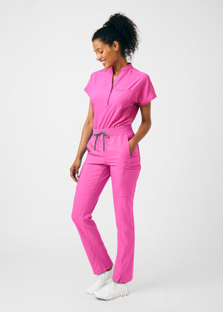 Rose Violet Forward 1-Pocket Bodysuit Scrubs