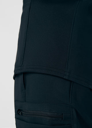 Black Forward 3-Pocket V-Neck Top Scrubs