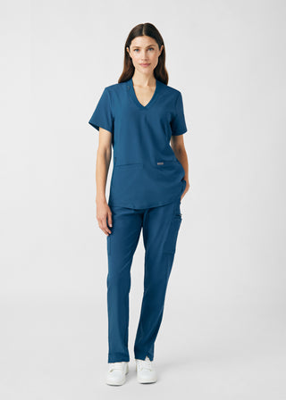 Caribbean Forward 3-Pocket V-Neck Top Scrubs