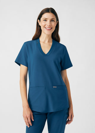 Caribbean Forward 3-Pocket V-Neck Top Scrubs