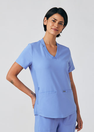 Ceil Forward 3-Pocket V-Neck Top Scrubs