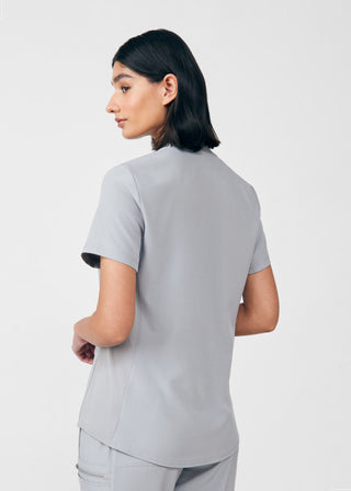 Gray Forward 3-Pocket V-Neck Top Scrubs