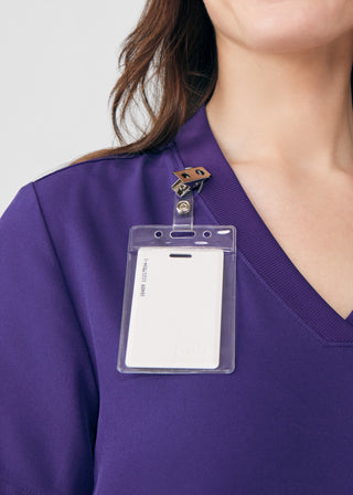 Grape Forward 3-Pocket V-Neck Top Scrubs