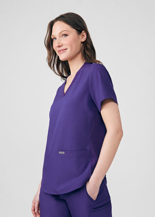 Grape Forward 3-Pocket V-Neck Top Scrubs