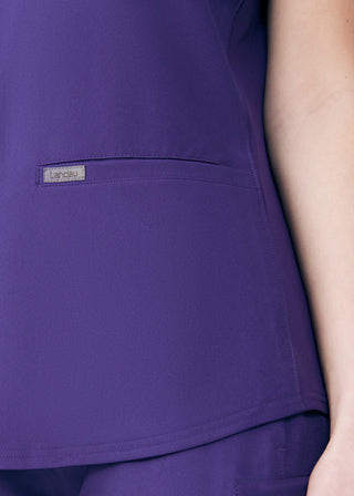 Grape Forward 3-Pocket V-Neck Top Scrubs