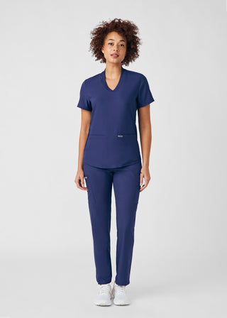 Navy Forward 3-Pocket V-Neck Top Scrubs