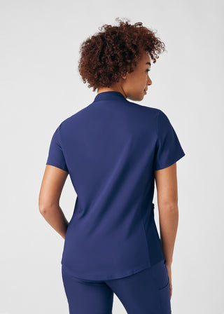 Navy Forward 3-Pocket V-Neck Top Scrubs
