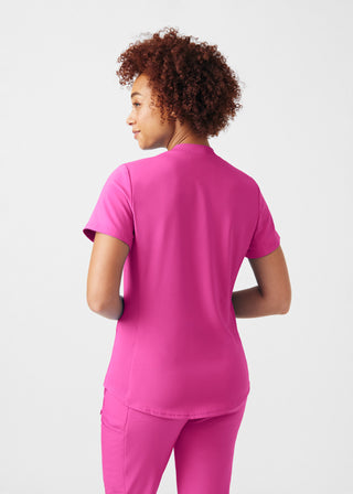 Rose Violet Forward 3-Pocket V-Neck Top Scrubs