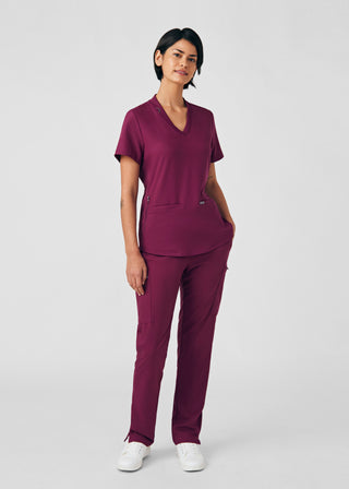 Wine Forward 3-Pocket V-Neck Top Scrubs