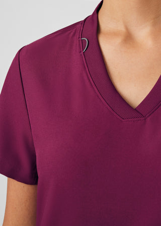 Wine Forward 3-Pocket V-Neck Top Scrubs