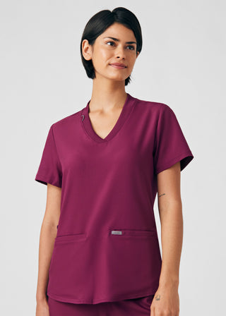 Wine Forward 3-Pocket V-Neck Top Scrubs