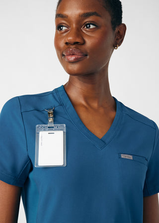 Caribbean Forward 2-Pocket V-Neck Top Scrubs