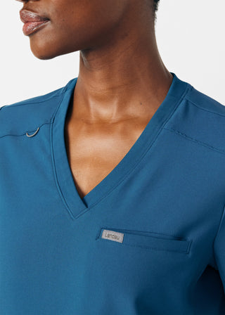 Caribbean Forward 2-Pocket V-Neck Top Scrubs