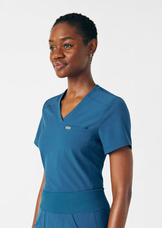 Caribbean Forward 2-Pocket V-Neck Top Scrubs