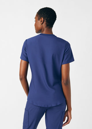 Navy Forward 2-Pocket V-Neck Top Scrubs