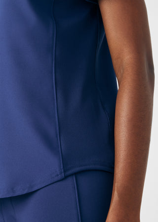 Navy Forward 2-Pocket V-Neck Top Scrubs