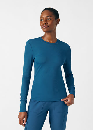 Caribbean Forward 1-Pocket Long-Sleeve Tee Scrubs