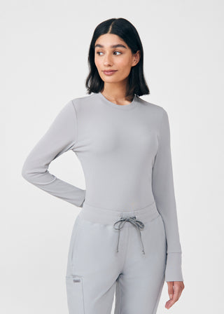 Gray Forward 1-Pocket Long-Sleeve Tee Scrubs