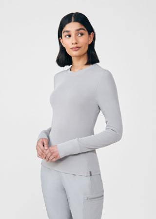 Gray Forward 1-Pocket Long-Sleeve Tee Scrubs