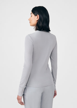 Gray Forward 1-Pocket Long-Sleeve Tee Scrubs