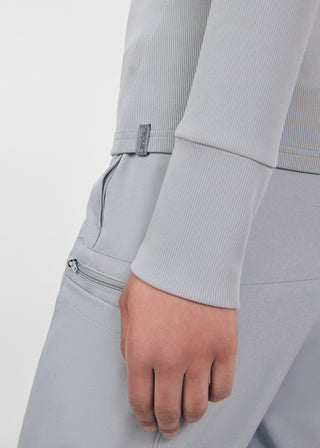 Gray Forward 1-Pocket Long-Sleeve Tee Scrubs