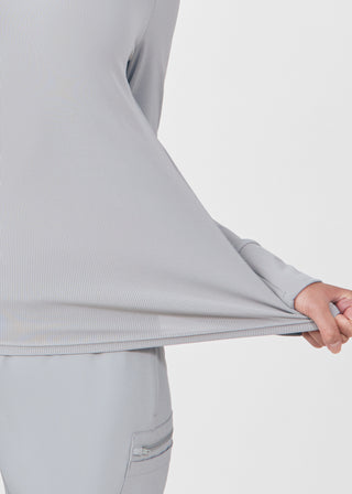 Gray Forward 1-Pocket Long-Sleeve Tee Scrubs