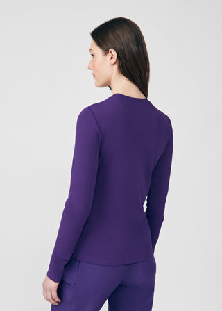 Grape Forward 1-Pocket Long-Sleeve Tee Scrubs