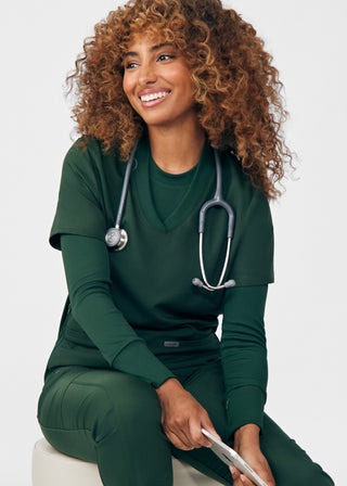 Mountain View Forward 1-Pocket Long-Sleeve Tee Scrubs