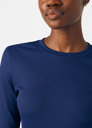 Navy Forward 1-Pocket Long-Sleeve Tee Scrubs