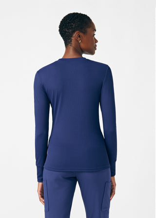 Navy Forward 1-Pocket Long-Sleeve Tee Scrubs
