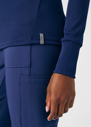 Navy Forward 1-Pocket Long-Sleeve Tee Scrubs