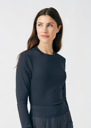 Pewter Forward 1-Pocket Long-Sleeve Tee Scrubs