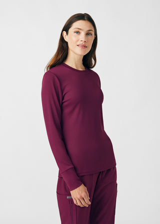 Wine Forward 1-Pocket Long-Sleeve Tee Scrubs